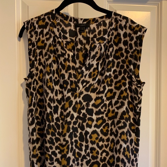 J. Crew Tops - J Crew silk sleeveless blouse. Dry clean only.